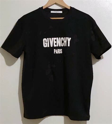 givenchy paris shirt herren|Givenchy distressed t shirt.